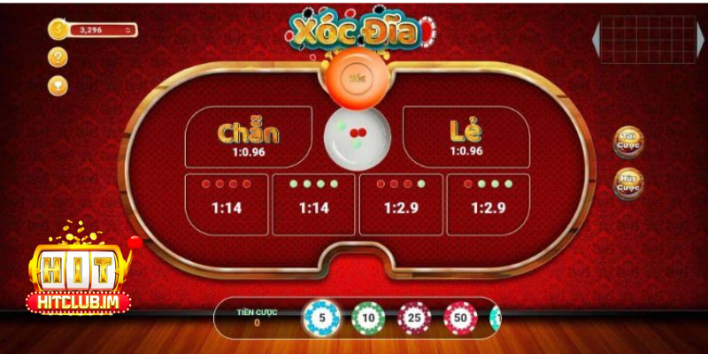 Hitclub mô phỏng chân thật trò xóc đĩa online